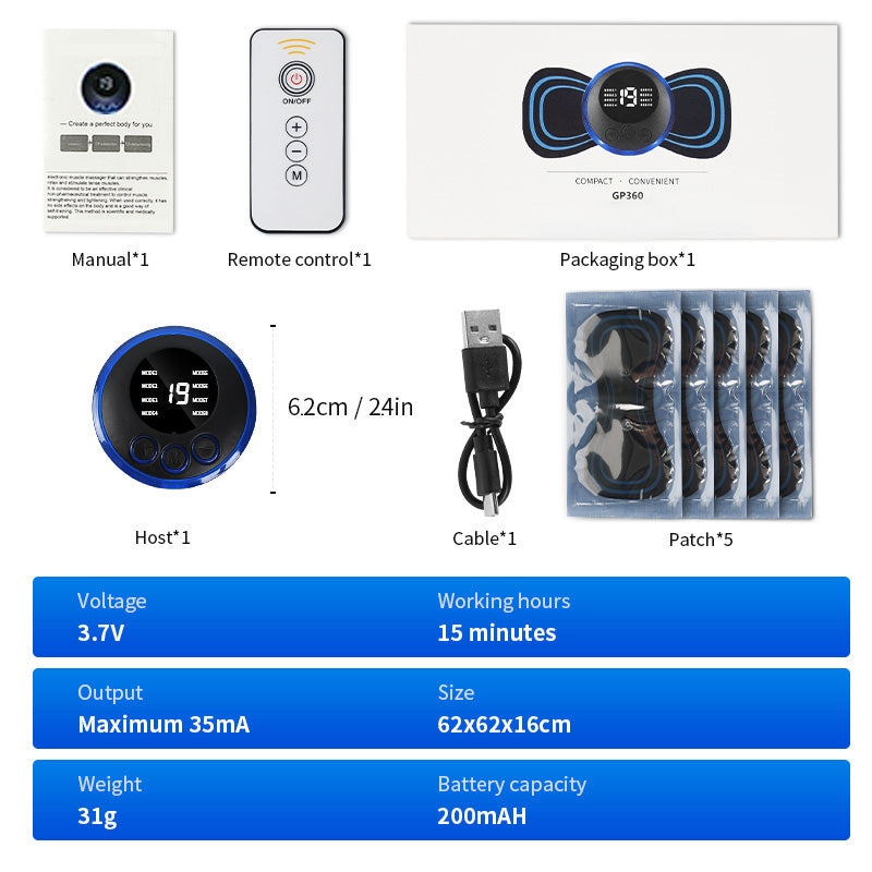 ماساژر کوچک EMS – دستگاه برقی تحریک عضلات