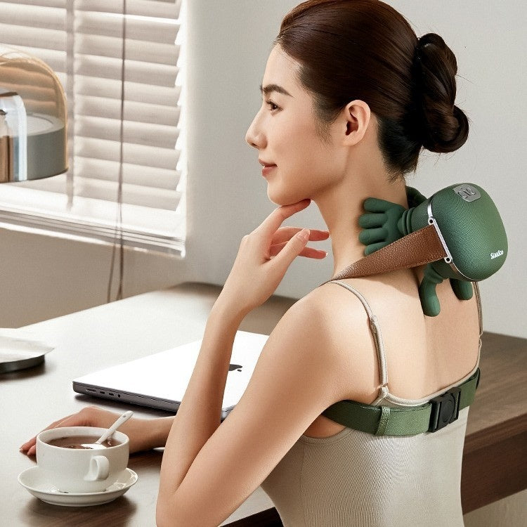 4D Cordless Neck and Shoulder Massager with Heat - Wireless Deep Kneading Massage Pillow