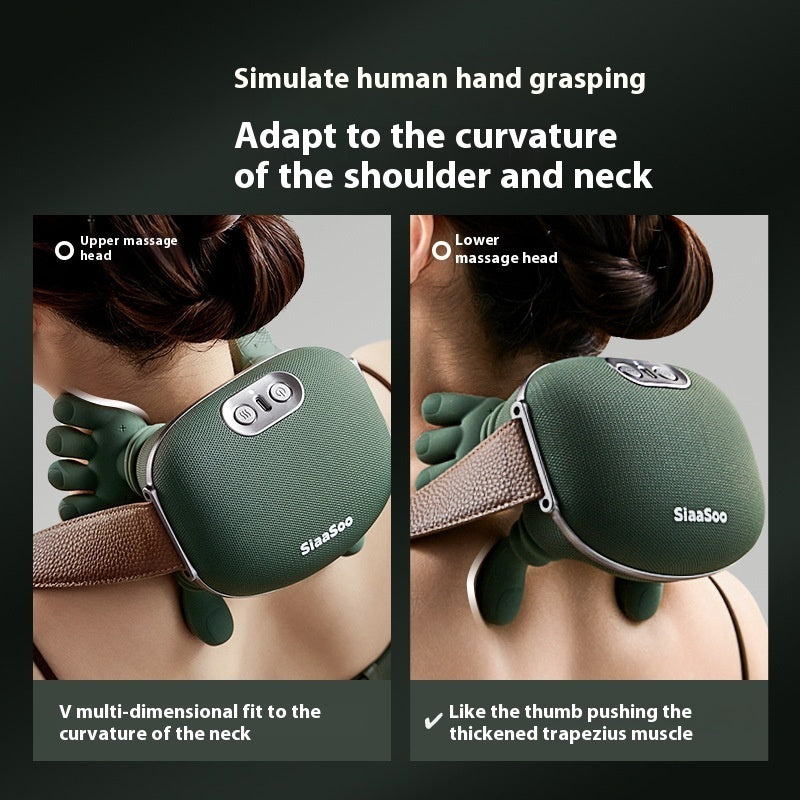 4D Cordless Neck and Shoulder Massager with Heat - Wireless Deep Kneading Massage Pillow