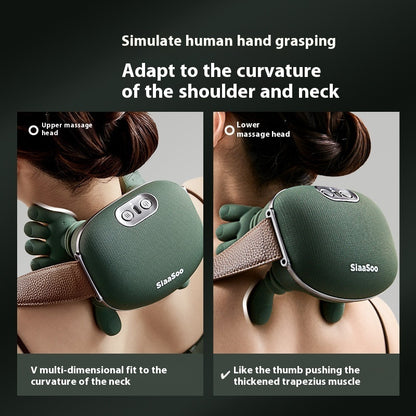 4D Cordless Neck and Shoulder Massager with Heat - Wireless Deep Kneading Massage Pillow