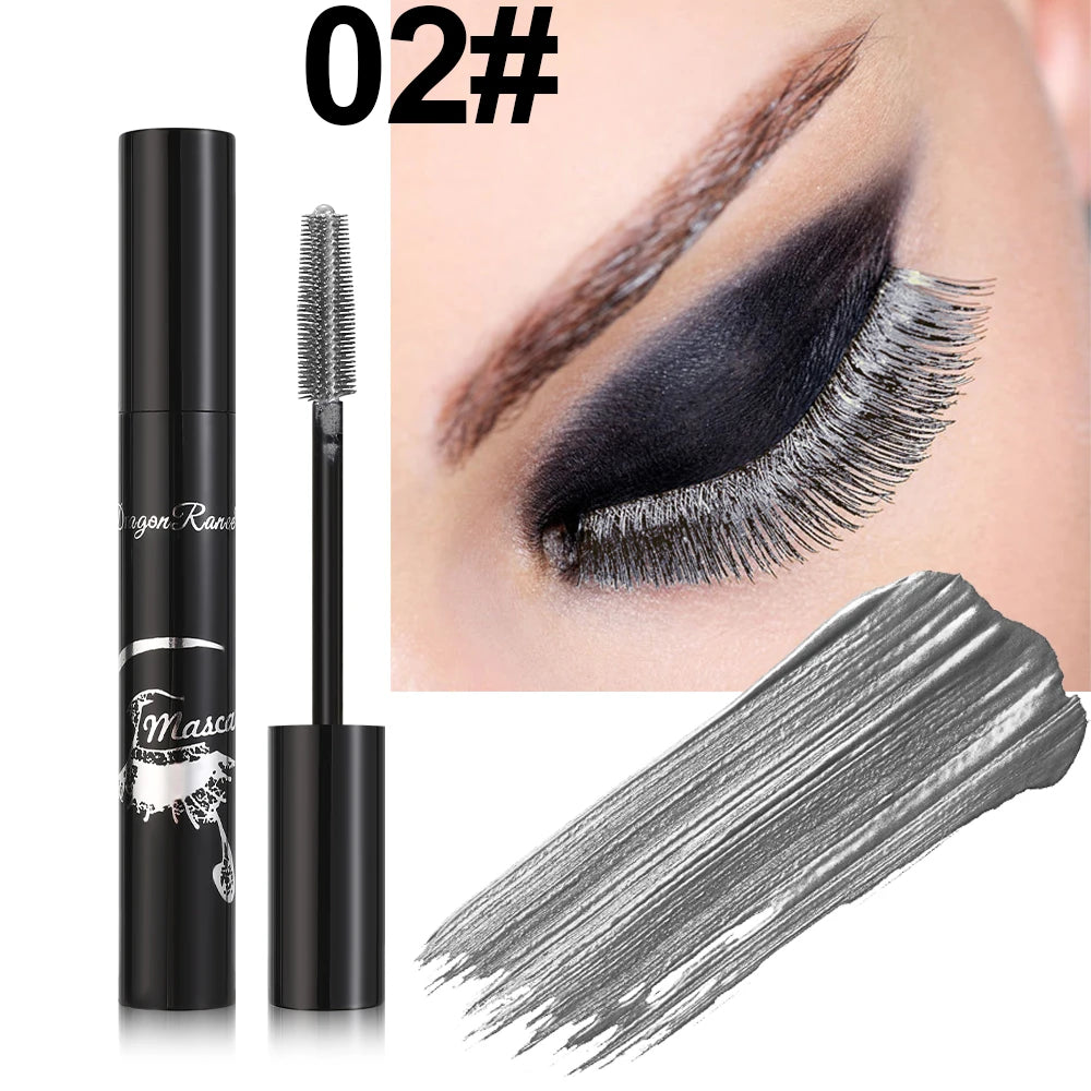 Colorful Mascara, Long-Lasting, Waterproof, Non-Smudged, Lightweight, Smooth, Easy to Color, Thick, Slender, Thick and Elongated
