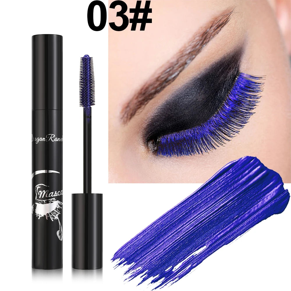 Colorful Mascara, Long-Lasting, Waterproof, Non-Smudged, Lightweight, Smooth, Easy to Color, Thick, Slender, Thick and Elongated
