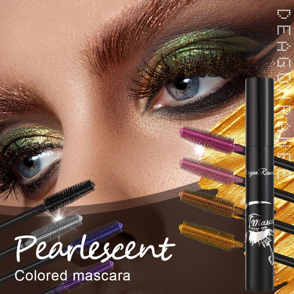 Colorful Mascara, Long-Lasting, Waterproof, Non-Smudged, Lightweight, Smooth, Easy to Color, Thick, Slender, Thick and Elongated