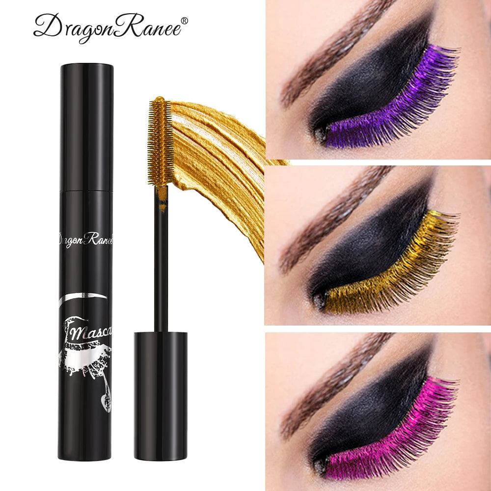 Colorful Mascara, Long-Lasting, Waterproof, Non-Smudged, Lightweight, Smooth, Easy to Color, Thick, Slender, Thick and Elongated