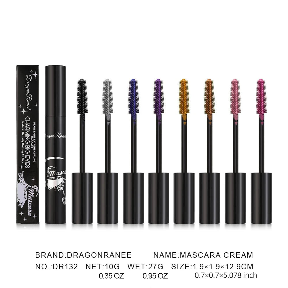 Colorful Mascara, Long-Lasting, Waterproof, Non-Smudged, Lightweight, Smooth, Easy to Color, Thick, Slender, Thick and Elongated